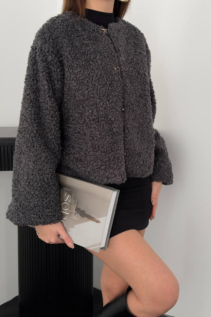 ELS Toptan Füme Peluş Kısa Ceket - Kaufbeuren