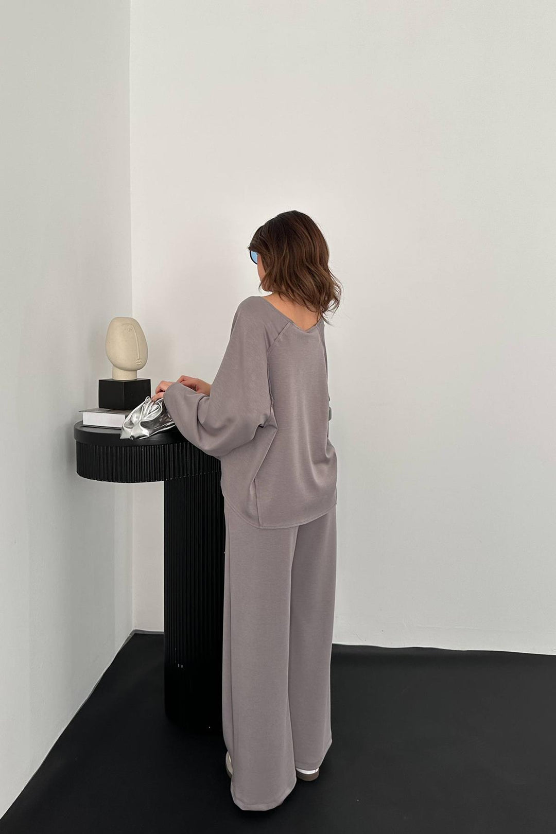 ELS Toptan Gri Modal Takım - Wellington