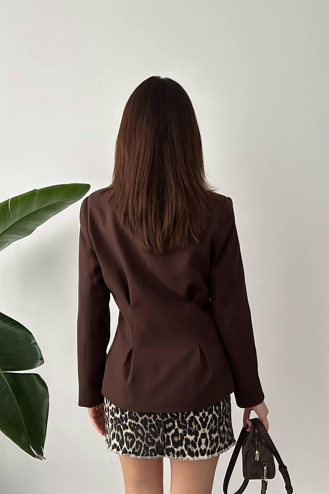 ELS Wholesale Brown 2-Button Pleated Jacket - Leonberg