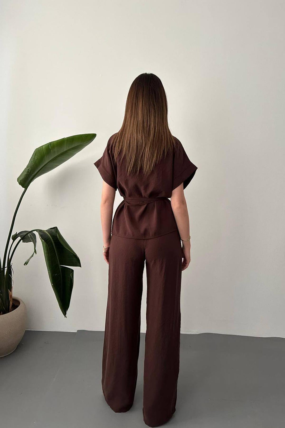 ELS Wholesale Brown Button Detailed Double Modal Suit - Mazatlán