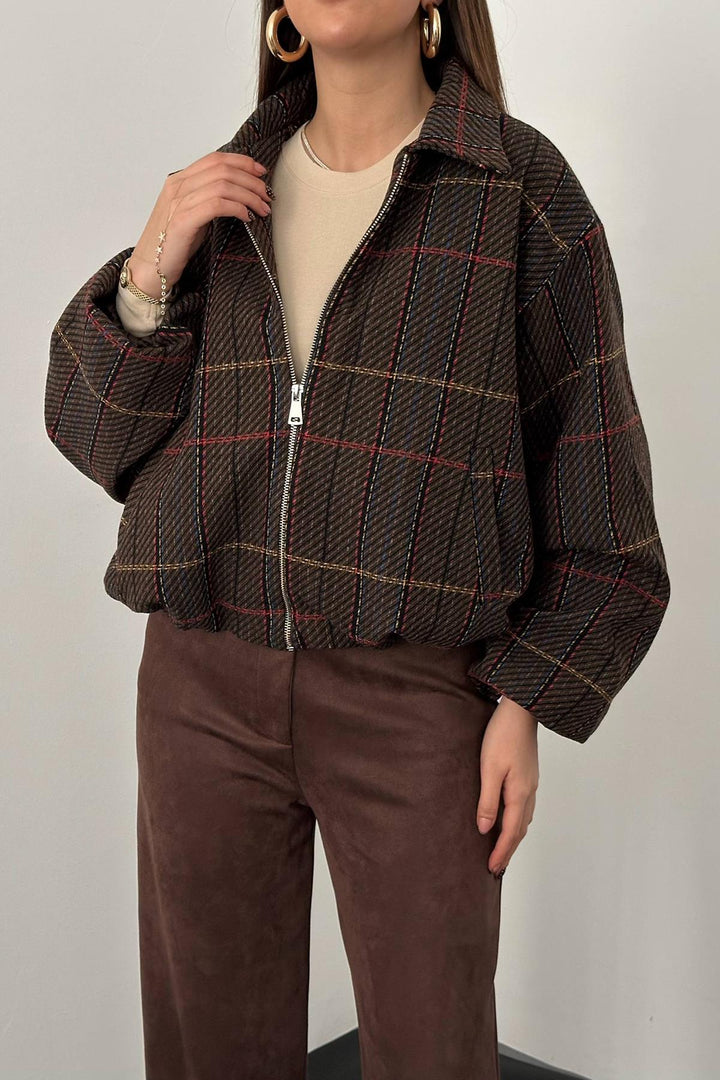 ELS Wholesale Brown Checkered Jacket - Castellón de la Plana