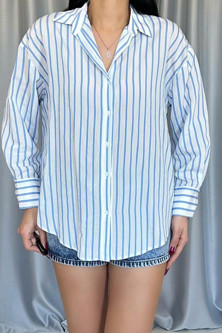 ELS Wholesale Blue Striped Shirt - Kensington