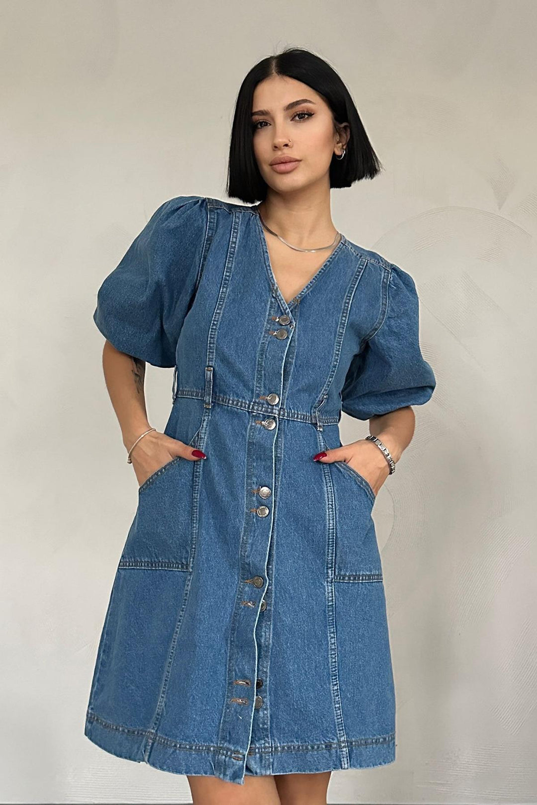 ELS Wholesale Blue Denim Dress - Lac-Brome