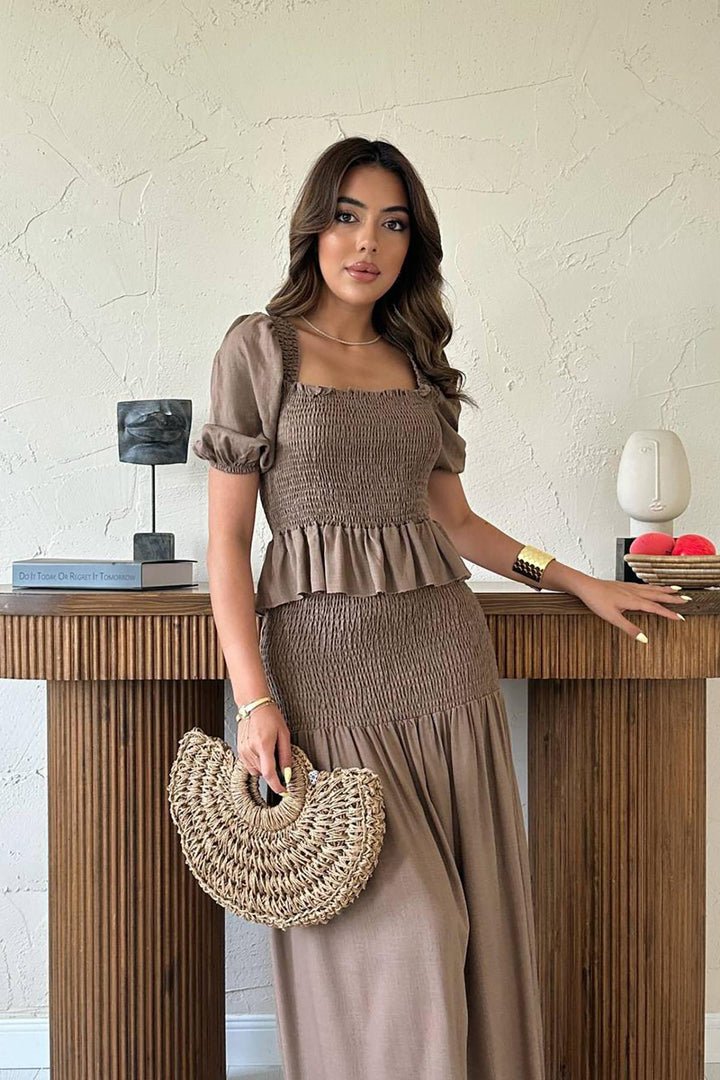 ELS Toptan Moccah Gipeli Keten Takım - Mount Laurel