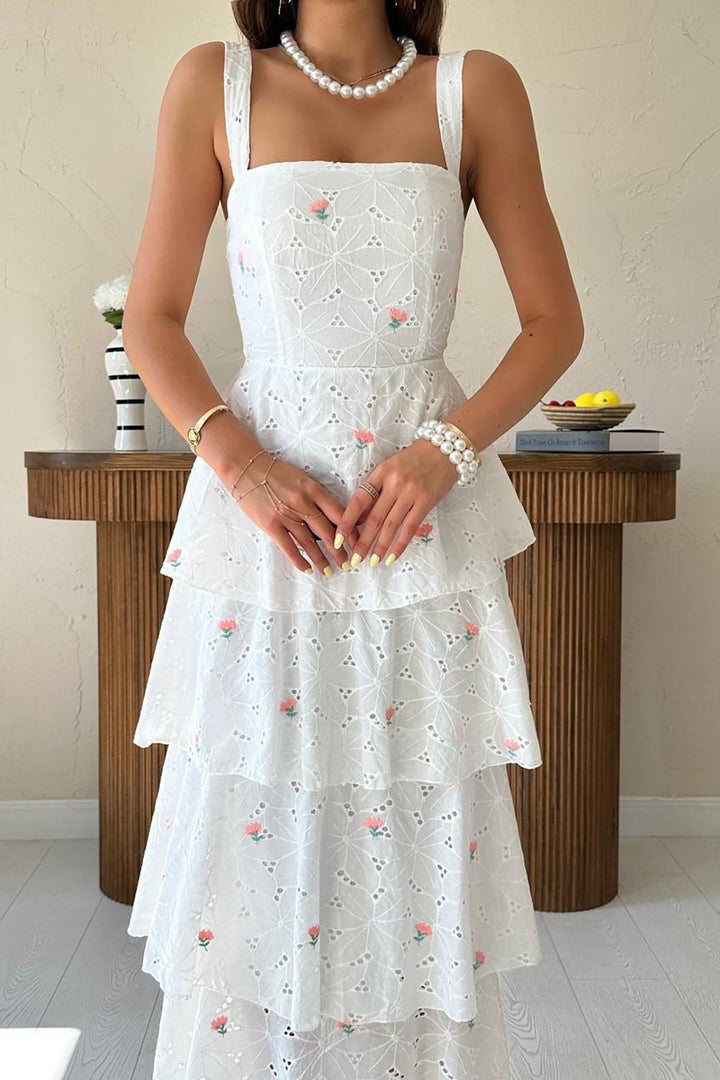 ELS Wholesale Pink Tiered Back-Tie Dress - Santa Rosa