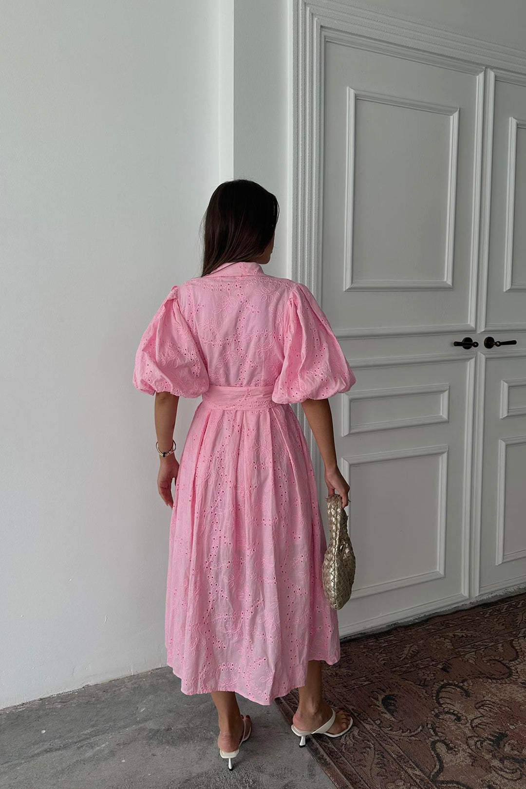 ELS Wholesale Pink Ruffled Balcony Dress - Mol