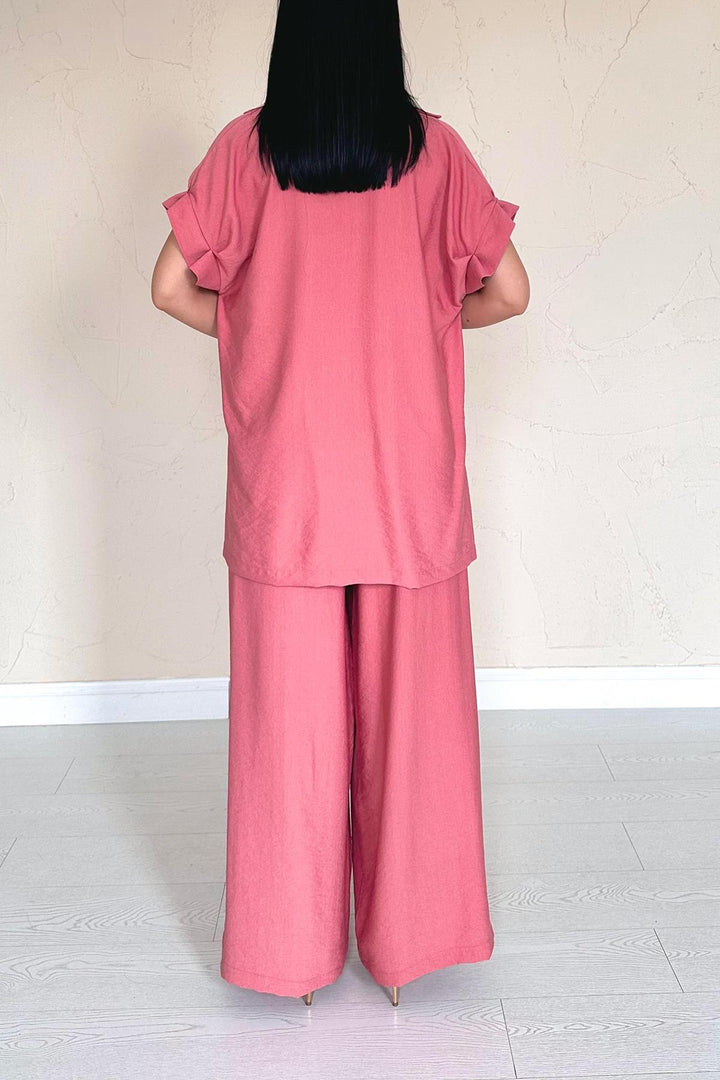 ELS Wholesale Powder Front Ruffled Double Linen Set - Gandía