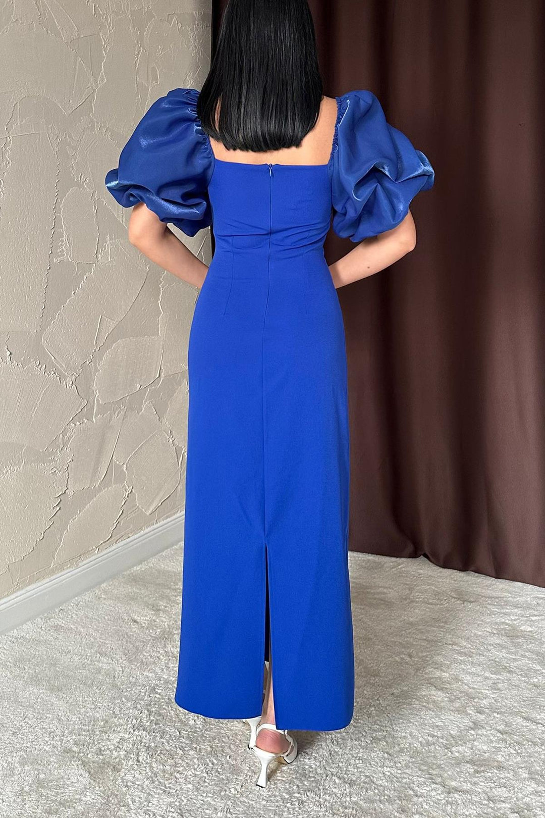 ELS Wholesale Dress with Embroidered Sleeve and Collar Trim - Worcester