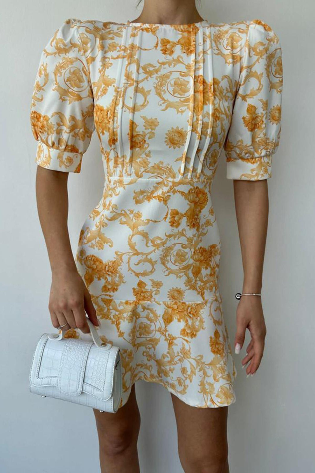 ELS Wholesale Yellow Flowered Dress - Liverpool