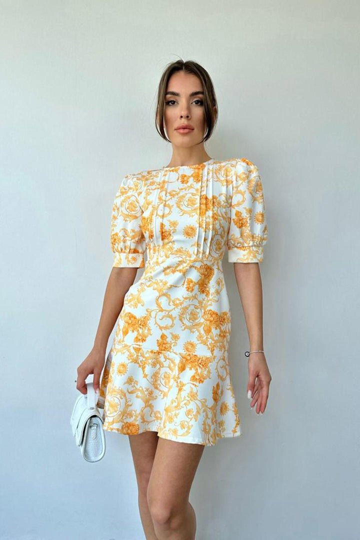 ELS Wholesale Yellow Flowered Dress - Liverpool
