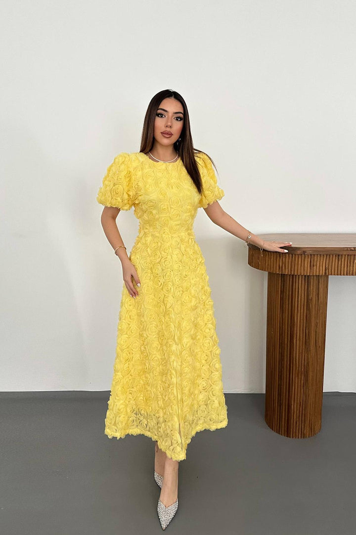 ELS Wholesale Yellow Rose Dress - Racine