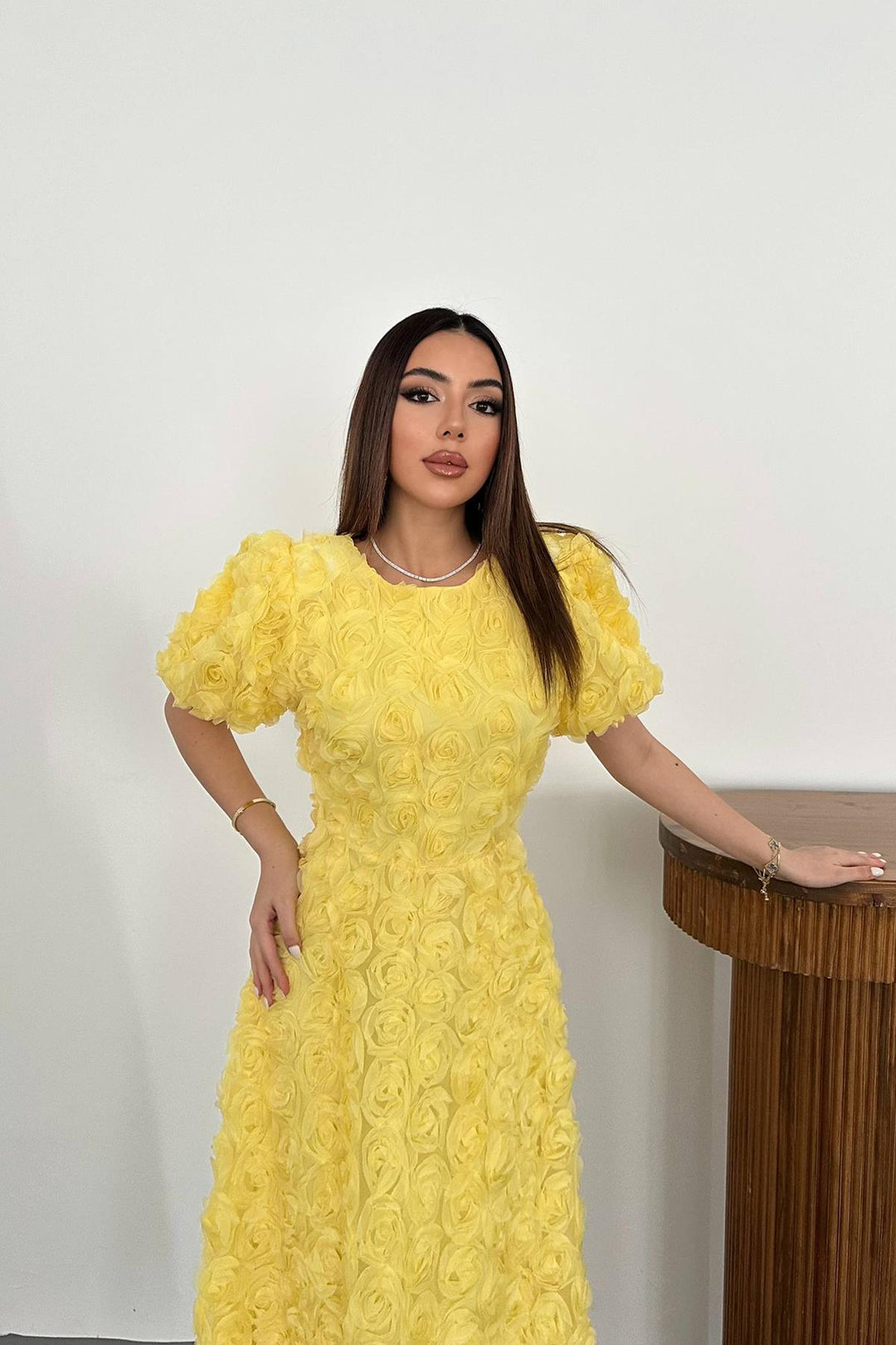 ELS Wholesale Yellow Rose Dress - Racine