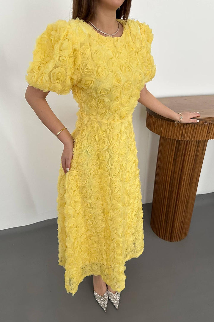 ELS Wholesale Yellow Rose Dress - Racine