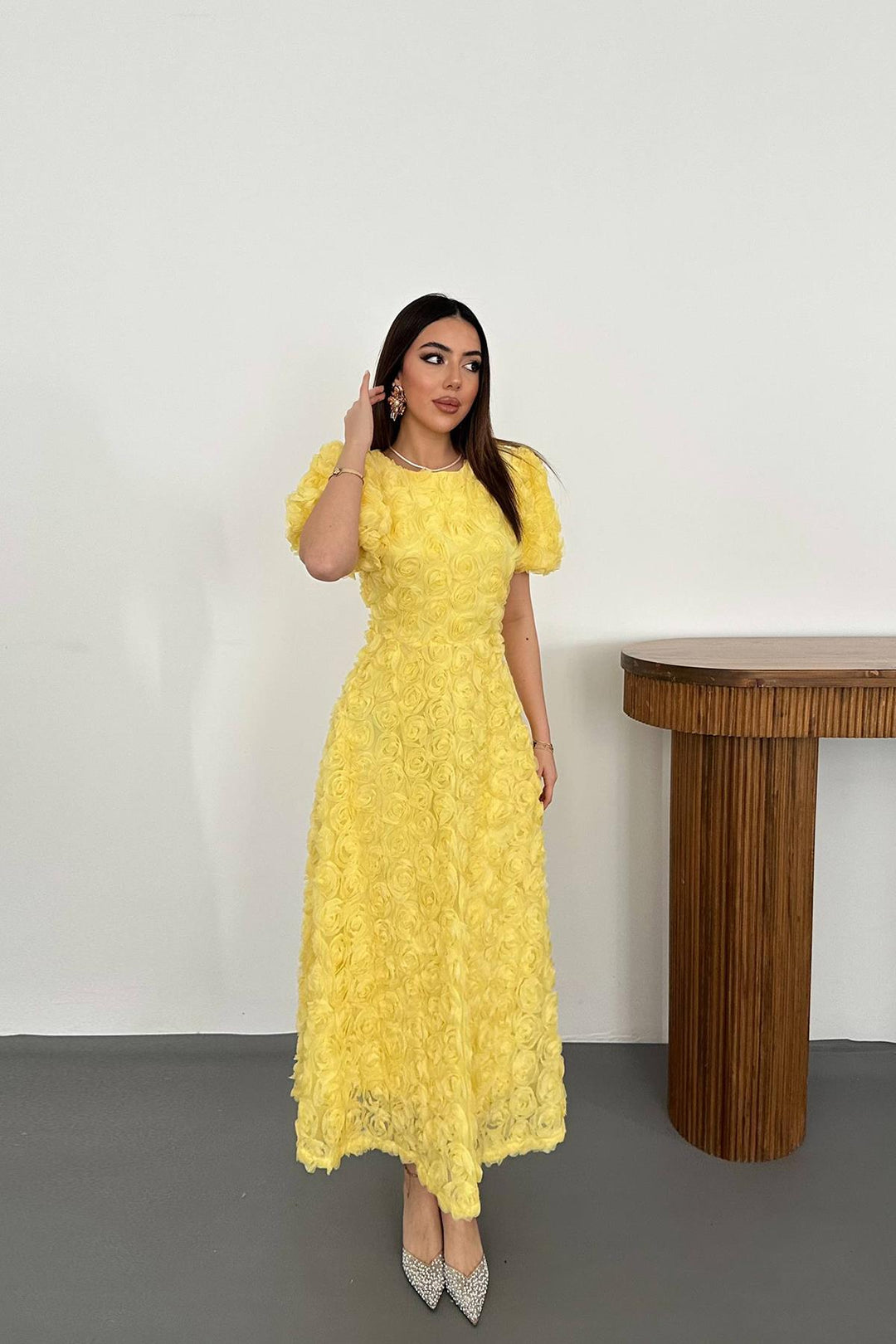 ELS Wholesale Yellow Rose Dress - Racine