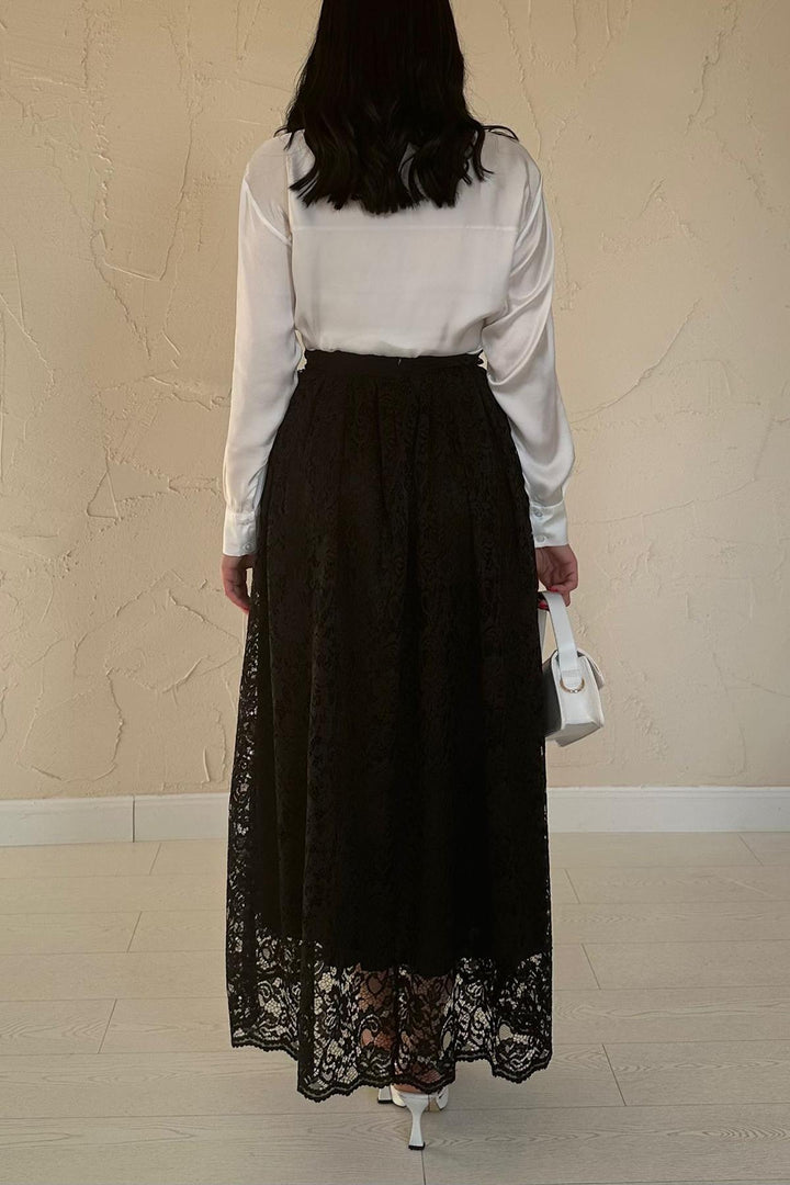 ELS Wholesale Black Lace Long Skirt - Chernihiv