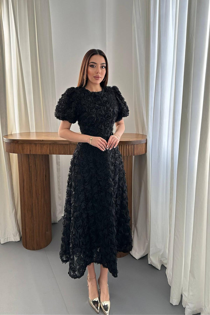 ELS Wholesale Black Rose Dress - Mission