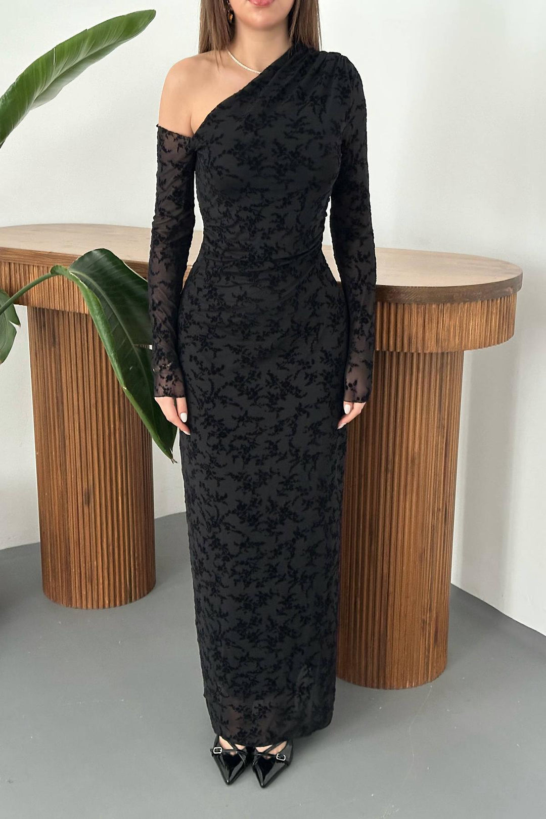 ELS Wholesale Black Transparent Dress - Longmont