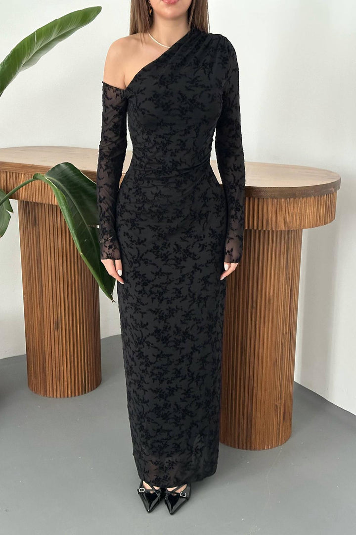 ELS Wholesale Black Transparent Dress - Longmont