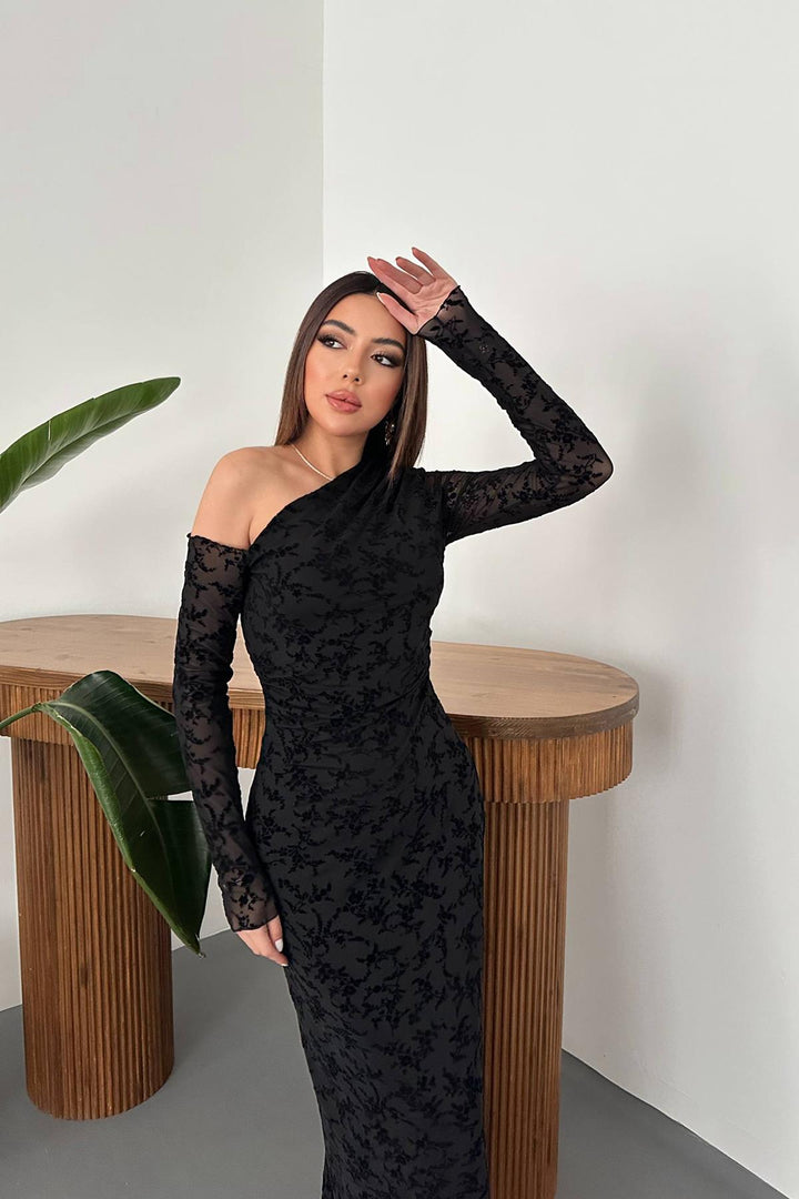 ELS Wholesale Black Transparent Dress - Longmont