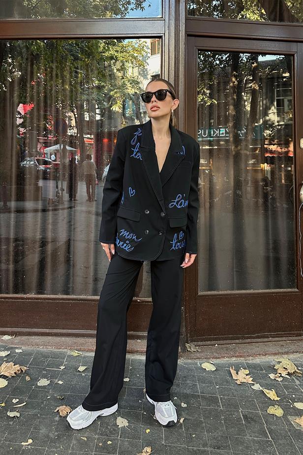 RYN Coated Jacket Suit - Black - Neumünster