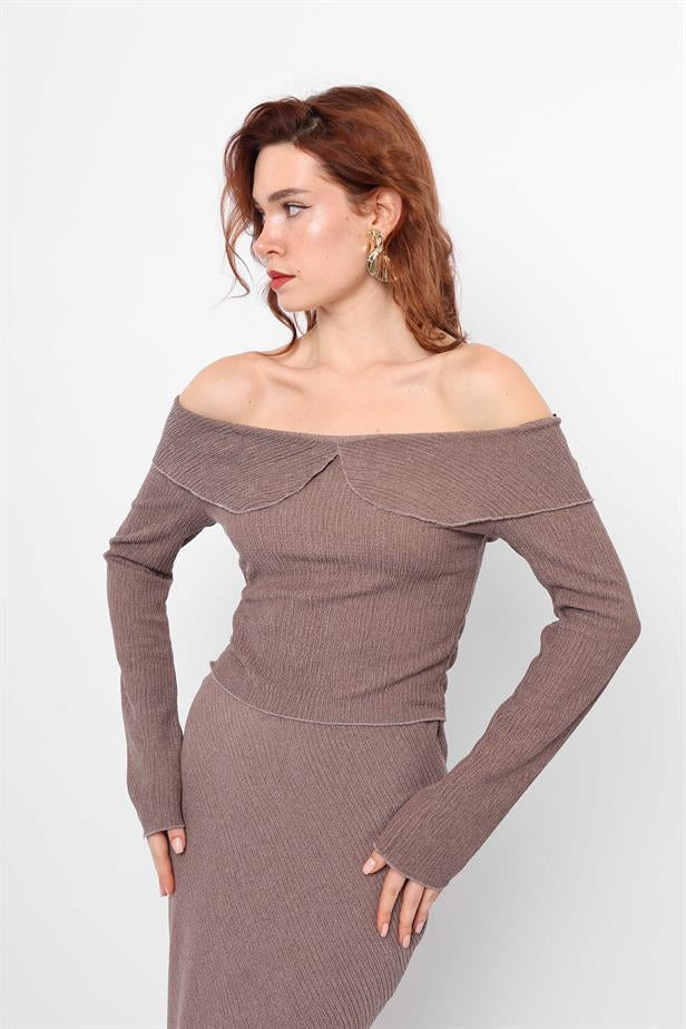 RYN Wholesale Knitted Blouse Brown - Brühl