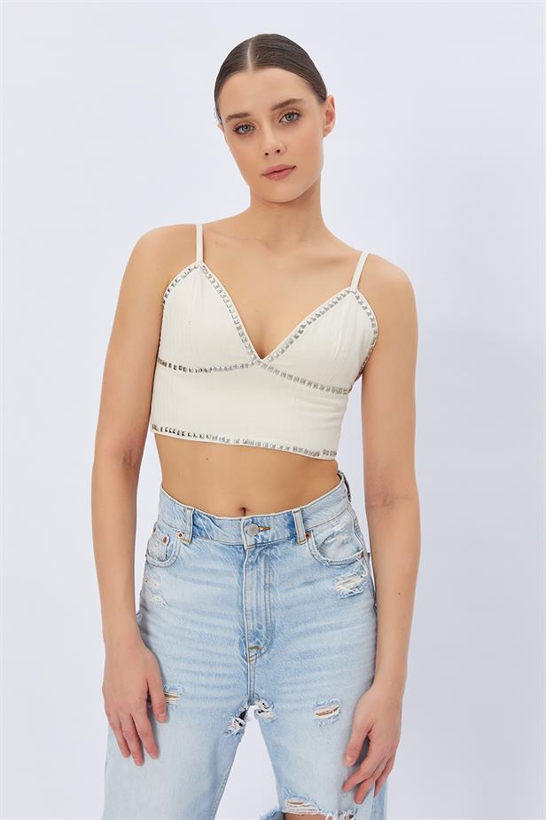 RYN Studded Hanger Blouse - CREAM - Esplugas de Llobregat