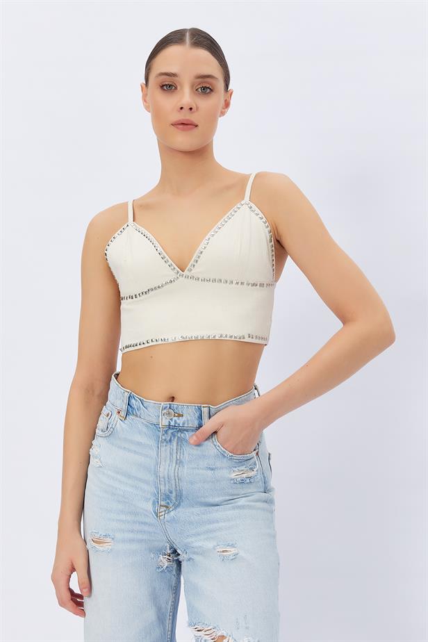 RYN Studded Hanger Blouse - CREAM - Esplugas de Llobregat