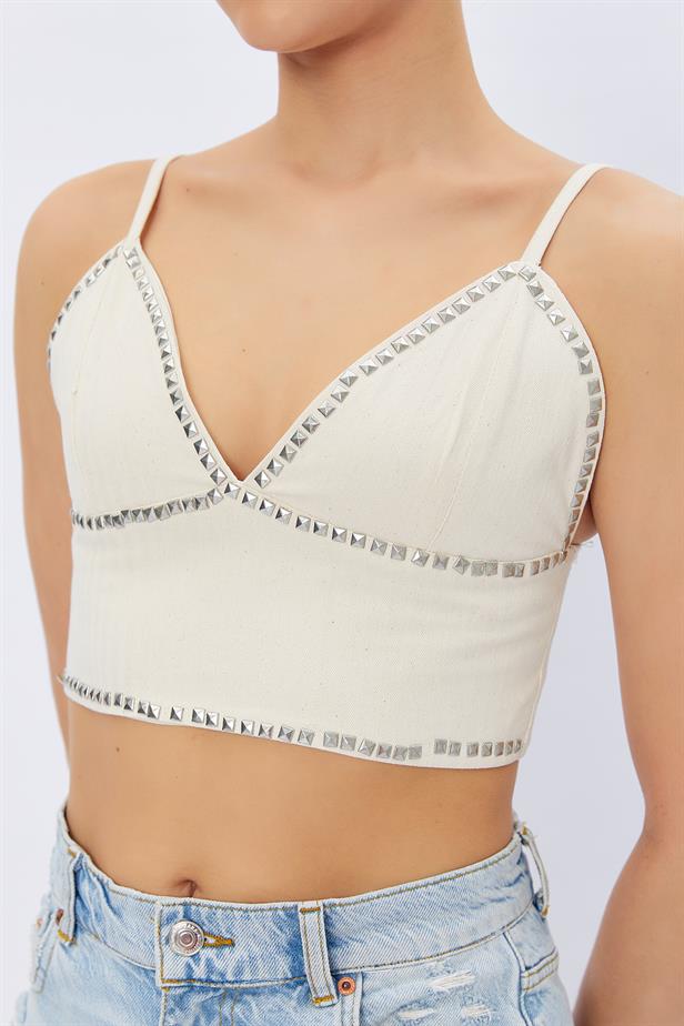 RYN Studded Hanger Blouse - CREAM - Esplugas de Llobregat