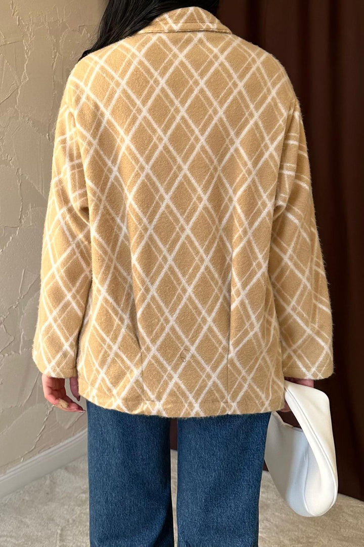 ELS Wholesale Mink Fleece Baklava Plaid Jacket - Vaulx-en-Velin