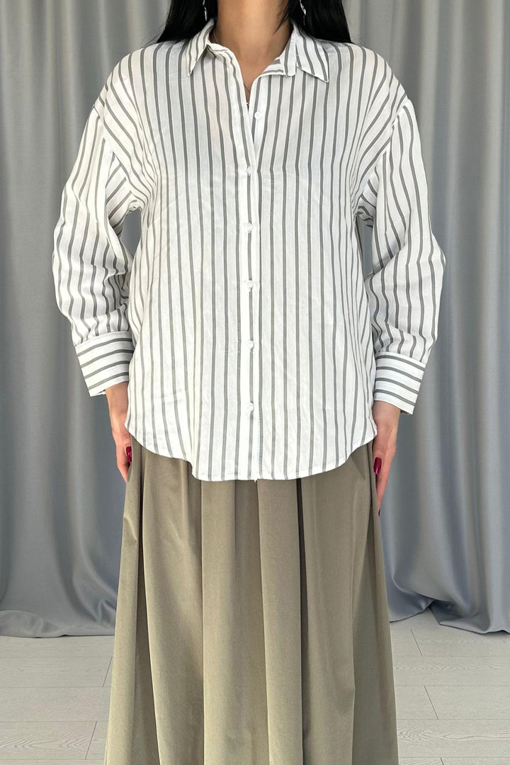ELS Wholesale Green Striped Shirt - Canberra