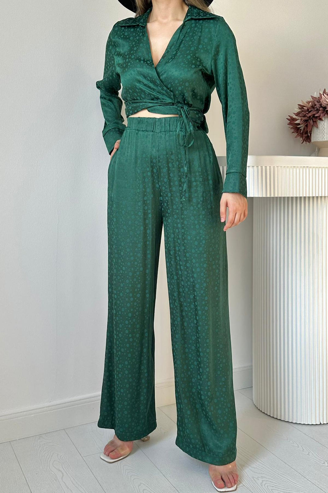 ELS Wholesale Emerald Jacquard Bias Binding Set - Charleroi