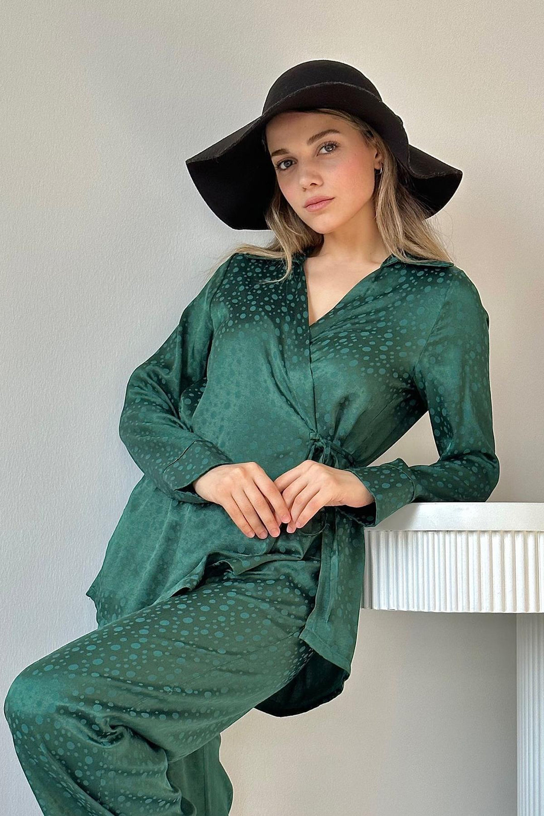 ELS Wholesale Emerald Jacquard Bias Binding Set - Charleroi