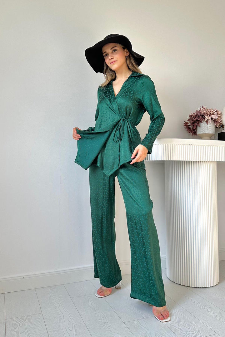 ELS Wholesale Emerald Jacquard Bias Binding Set - Charleroi