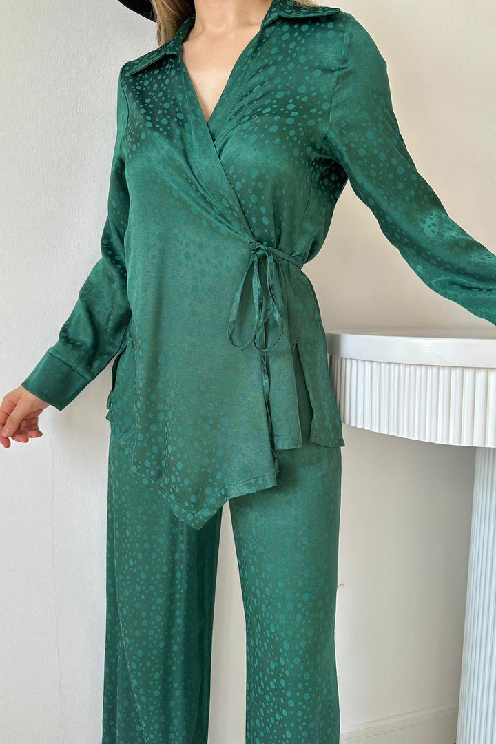 ELS Wholesale Emerald Jacquard Bias Binding Set - Charleroi