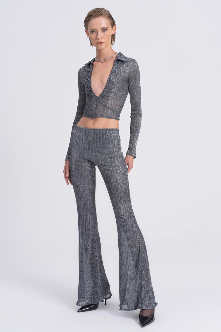 BSL Women Transparent Flare Trousers - Vale de Cavalos