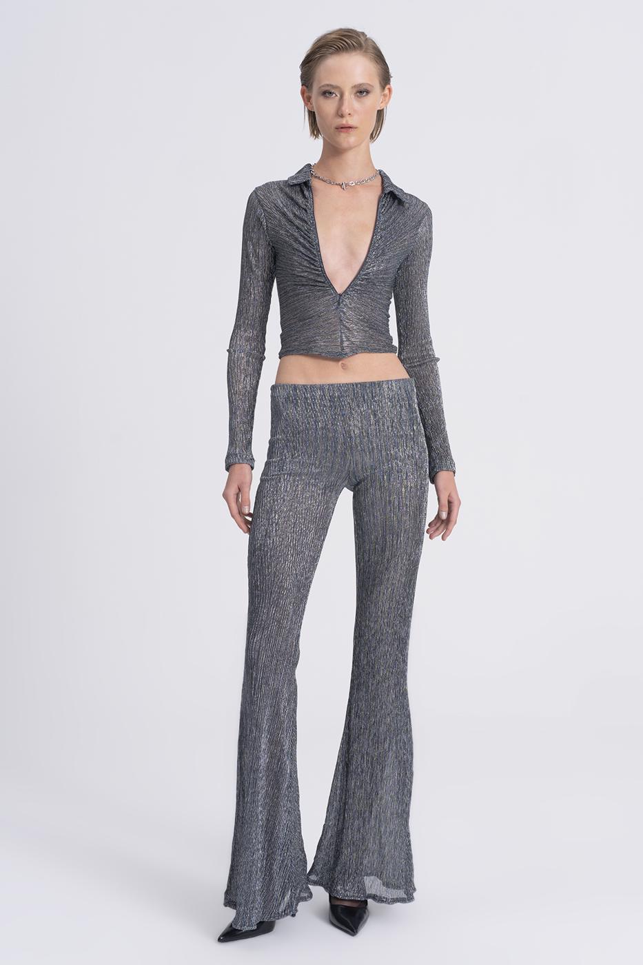 BSL Women Transparent Flare Trousers - Vale de Cavalos