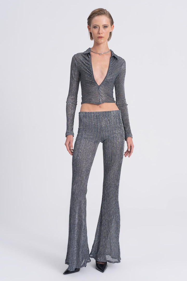 BSL Women Transparent Flare Trousers - Vale de Cavalos
