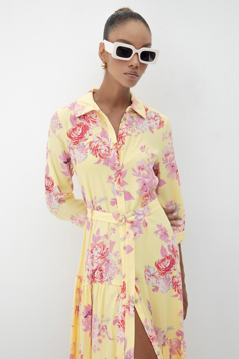 BSL Women Three Quarter Sleeve Shirt Dress - College Park