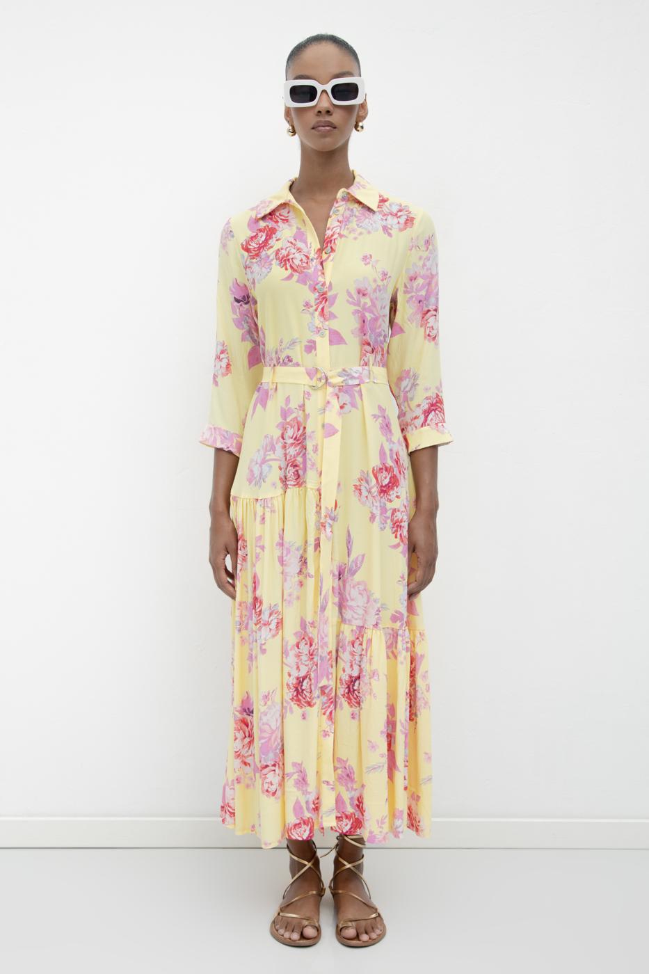BSL Women Three Quarter Sleeve Shirt Dress - College Park