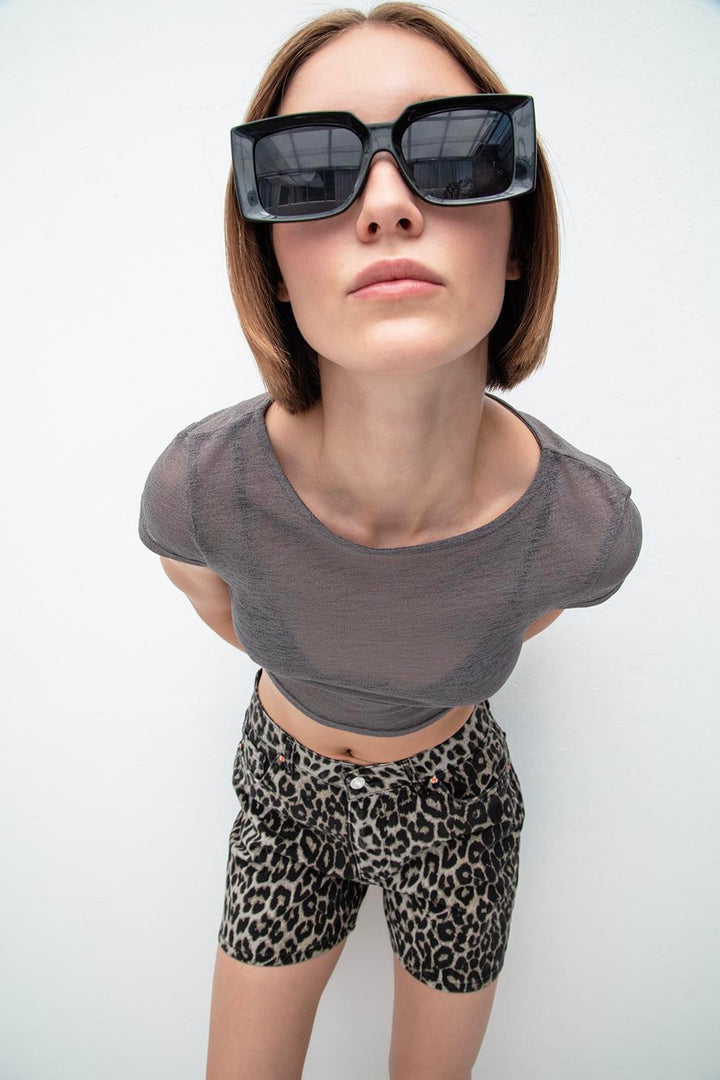 BSL Women Tulle Crop Top - Centennial