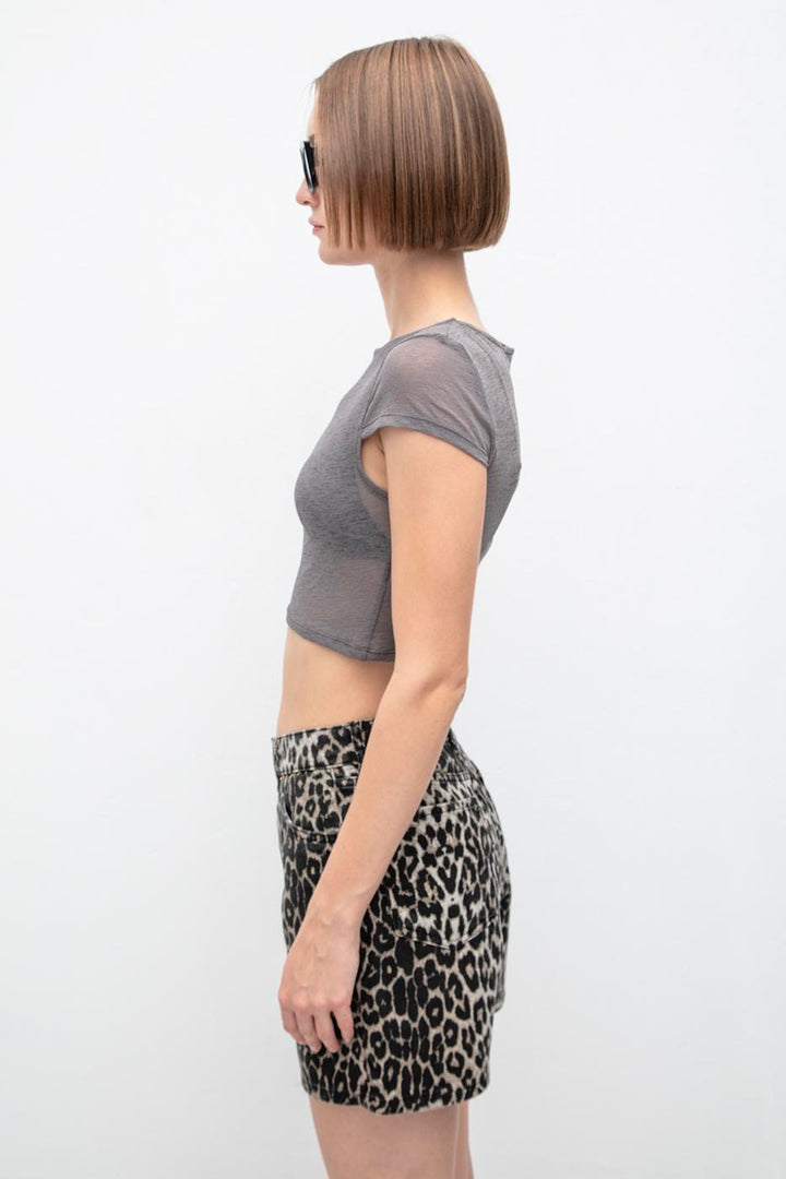BSL Women Tulle Crop Top - Centennial