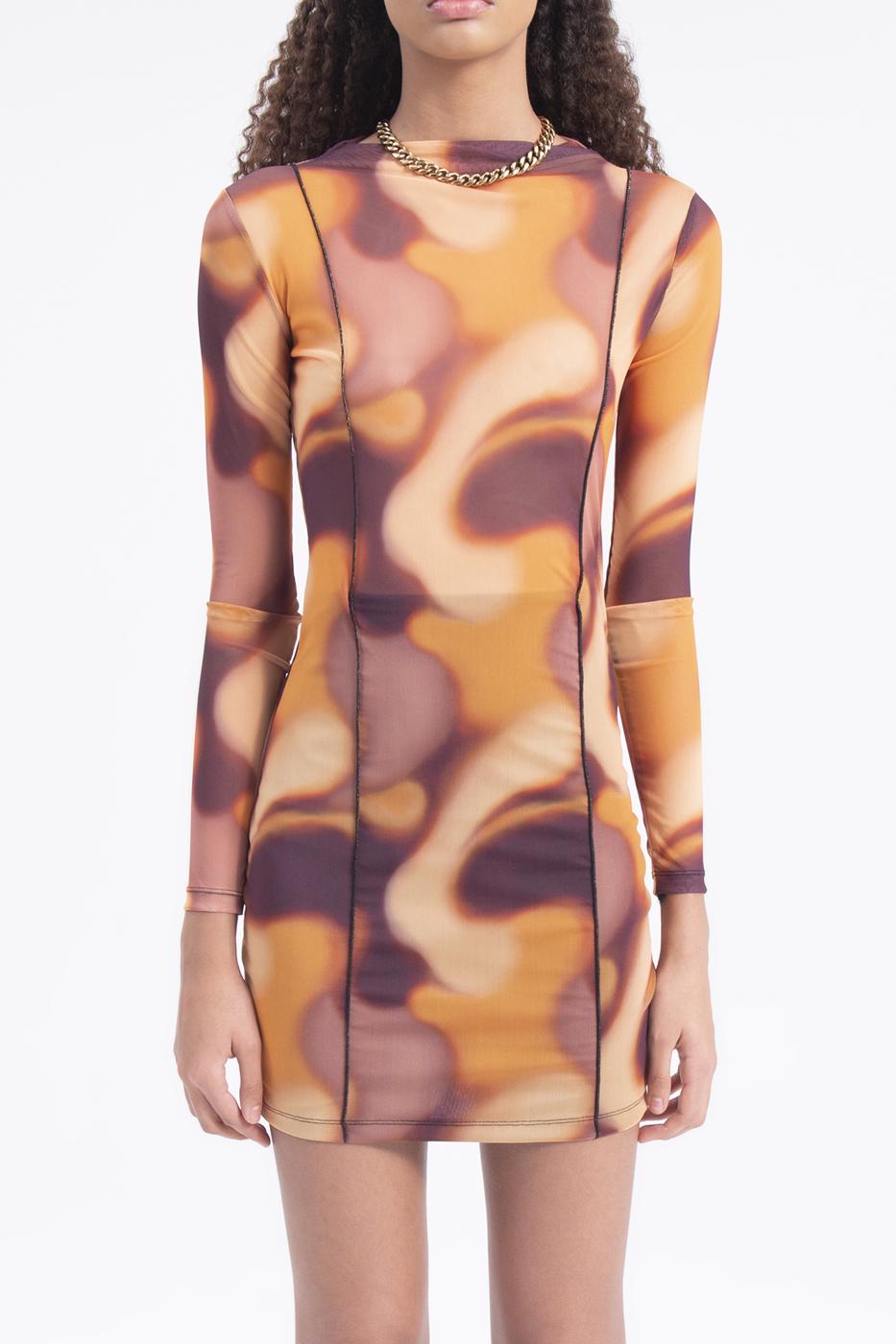 BSL Women Tulle patterned mini dress - Makiivka