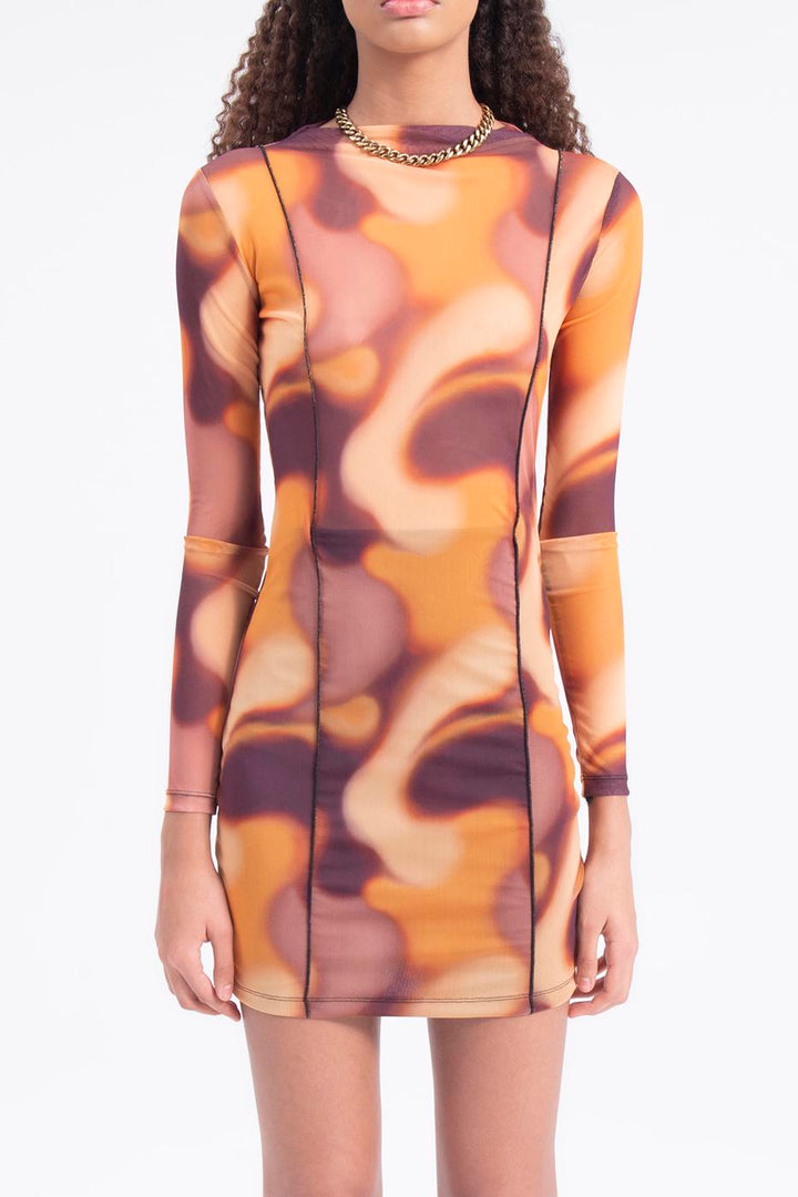 BSL Women Tulle patterned mini dress - Makiivka