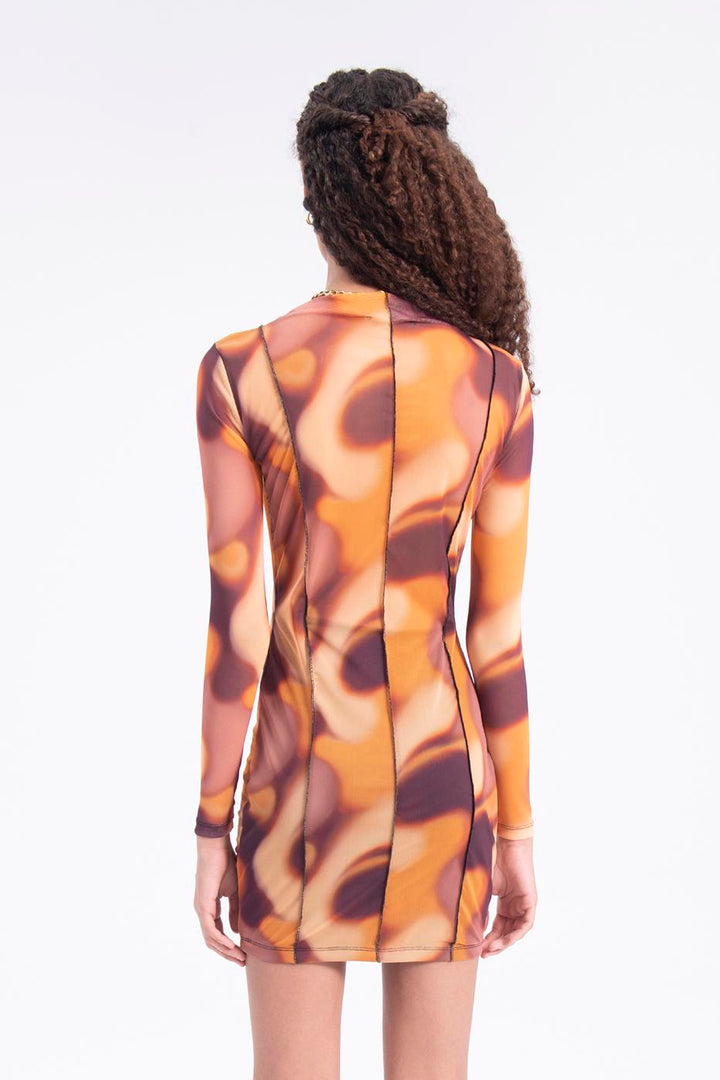 BSL Women Tulle patterned mini dress - Makiivka