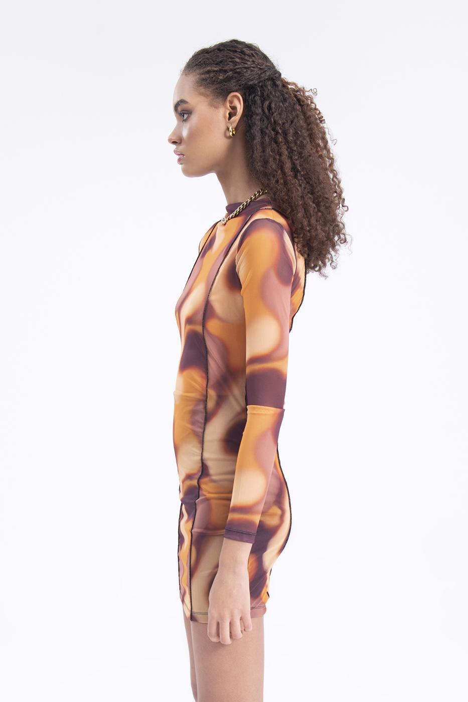 BSL Women Tulle patterned mini dress - Makiivka