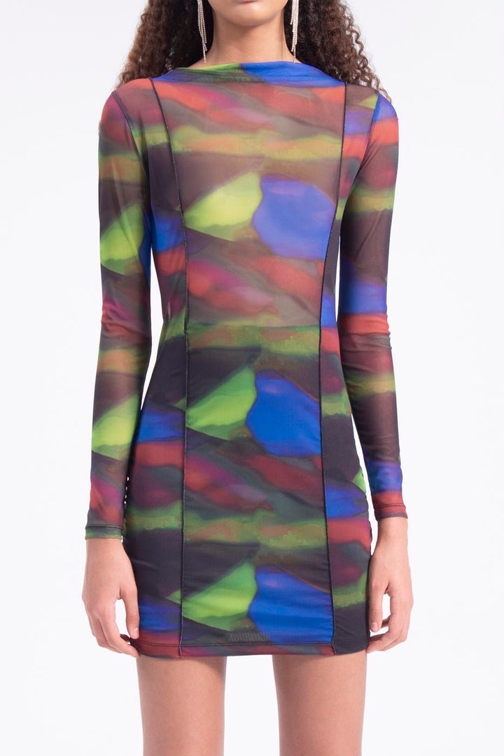 BSL Women Tulle patterned mini dress - East Orange