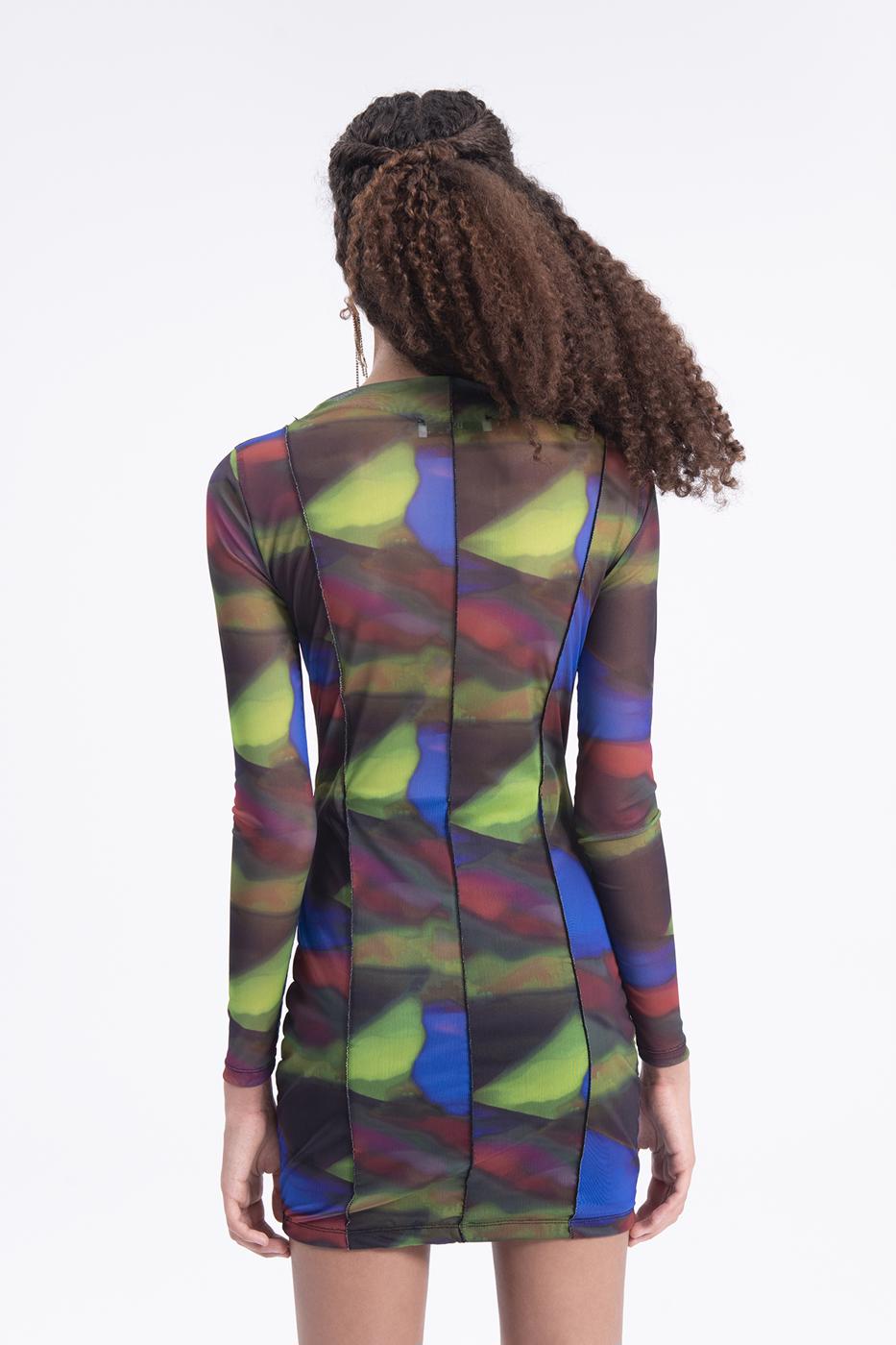 BSL Women Tulle patterned mini dress - East Orange