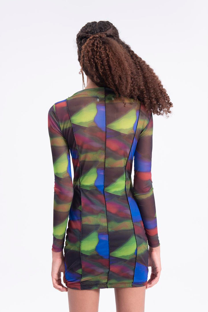 BSL Women Tulle patterned mini dress - East Orange