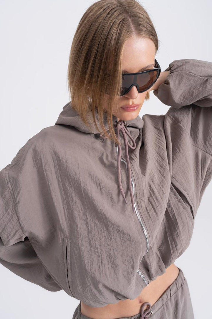 BSL Women Hooded Lined Coat - Pontevedra