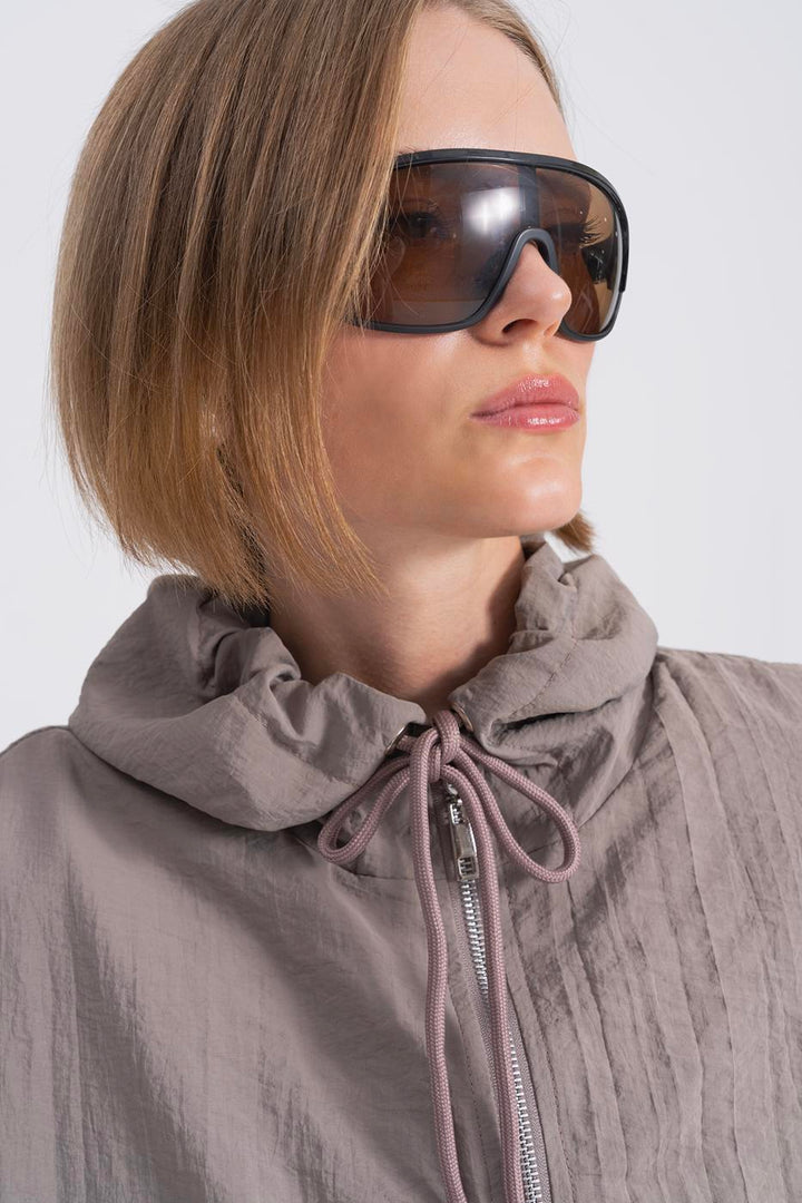 BSL Women Hooded Lined Coat - Pontevedra